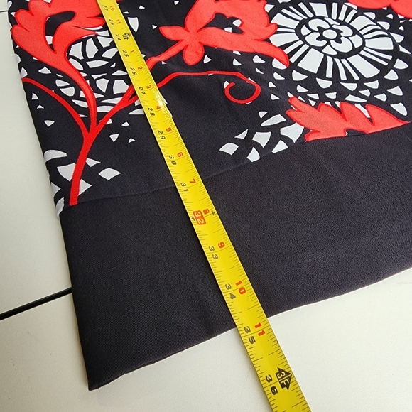 ALYX Limited Sleeveless Geometric Floral Black White & Red Shift Dress Size 6 - Picture 14 of 14
